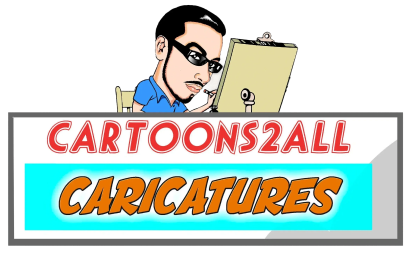 Cartoons2All caricature banner