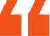 Black and orange quotation mark design